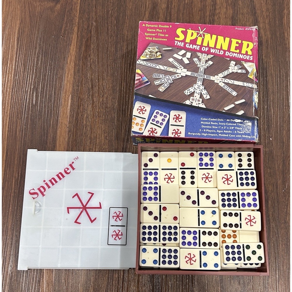 Spinner: The Game of Wild Dominoes - Puremco 2003 COMPLETE 66 pcs